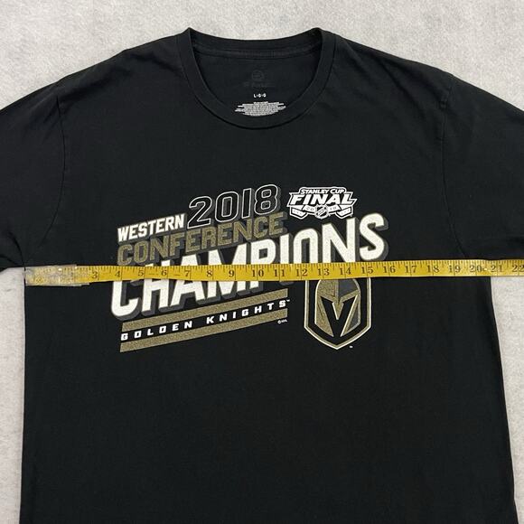 NHL Las Vegas Golden Knights T Shirt Mens Size L Western Conference Champions - Picture 5 of 8